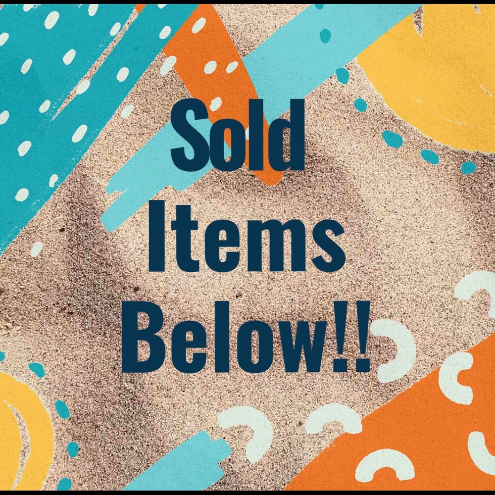 Sold items!